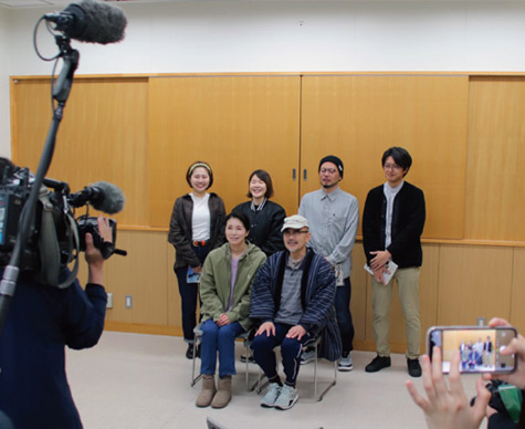 学生４名も参加する「蒲郡市・幸田町映画制作プロジェクト」の撮影現場取材会が開催されました