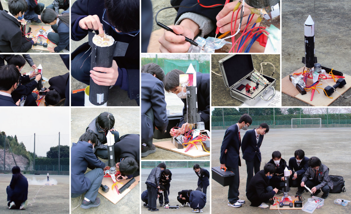 ロケットシステムの打ち上げ実験を実施[愛知総合工科高等学校]