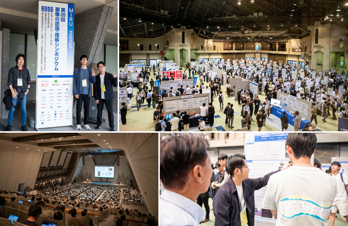 MIRU2025（第28回 画像の認識・理解シンポジウム）にて久徳研究室大学院生2名が研究成果の発表を行いました